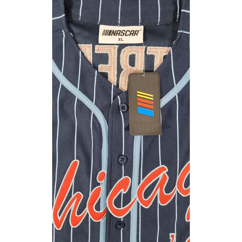 NASCAR Chicago Street‎ Race Weekend Pinstriped Baseball Jersey Street '24 Sz XL - Picture 2 of 8